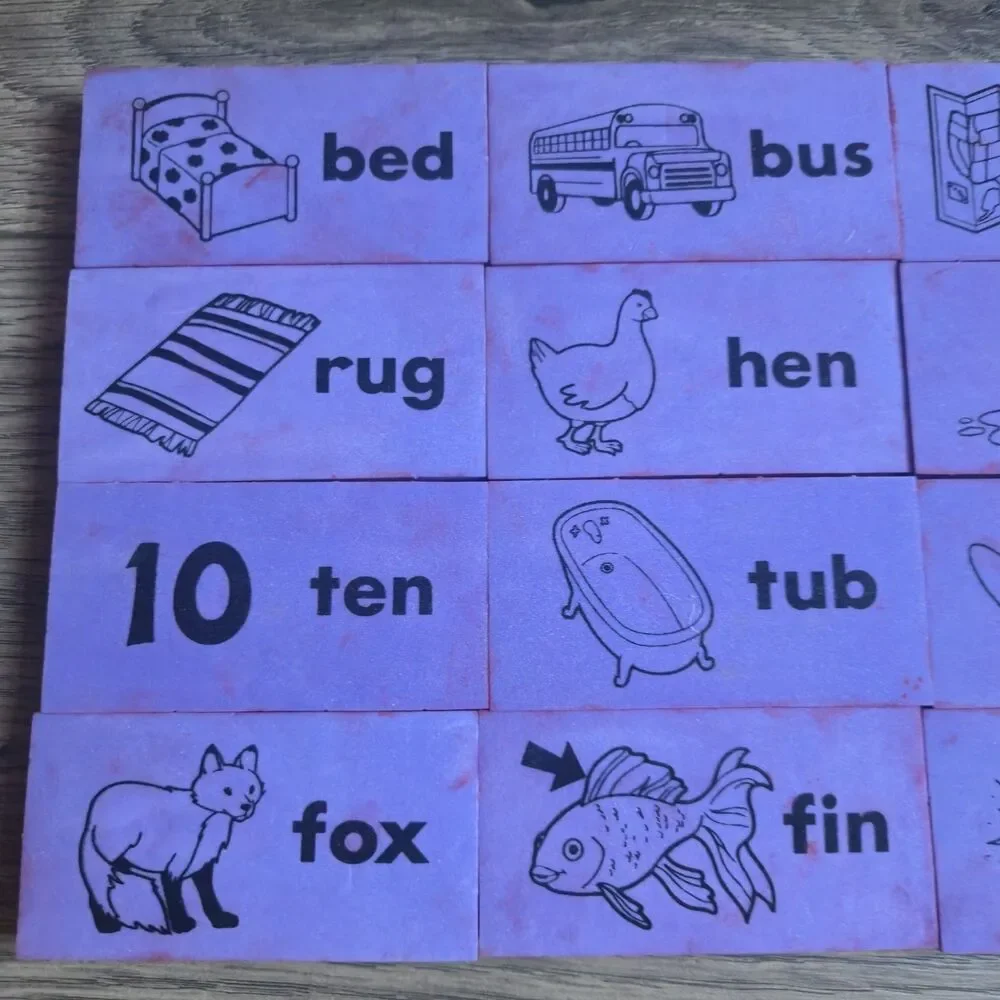 Lakeshore Learning Writing Simple Words Learning Center TT828 CVC Phonics Stamps